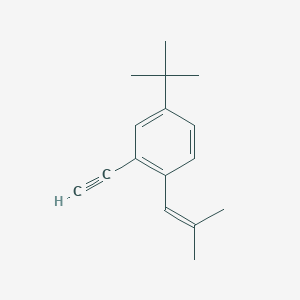 molecular formula C16H20 B14218467 4-tert-Butyl-2-ethynyl-1-(2-methylprop-1-en-1-yl)benzene CAS No. 819871-55-1