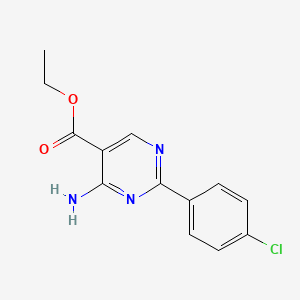 Ethyl 4-amino-2-(4-chlorophenyl)pyrimidine-5-carboxylate