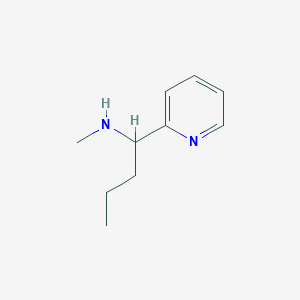 molecular formula C10H16N2 B1421852 Methyl[1-(pyridin-2-yl)butyl]amine CAS No. 1178219-60-7