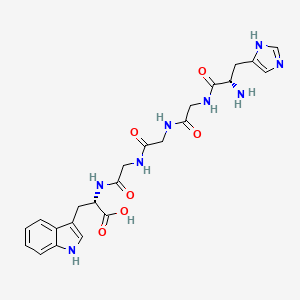 L-Histidylglycylglycylglycyl-L-tryptophan