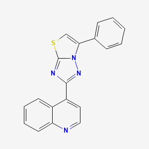 4-(6-Phenyl[1,3]thiazolo[3,2-b][1,2,4]triazol-2-yl)quinoline