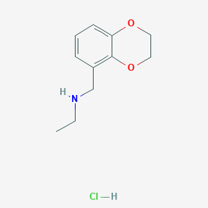 (2,3-Dihydro-1,4-benzodioxin-5-ylmethyl)(ethyl)amine hydrochloride