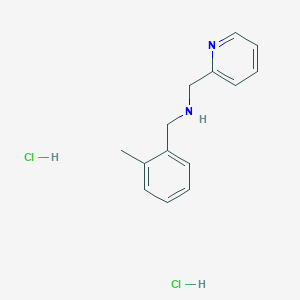 [(2-Methylphenyl)methyl](pyridin-2-ylmethyl)amine dihydrochloride