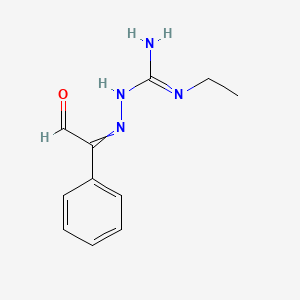 N'-Ethyl-2-(2-oxo-1-phenylethylidene)hydrazine-1-carboximidamide