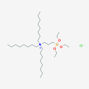 N,N-Dioctyl-N-[3-(triethoxysilyl)propyl]octan-1-aminium chloride