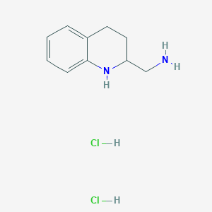 molecular formula C10H16Cl2N2 B1421859 1,2,3,4-Tetrahydroquinolin-2-ylmethanamine dihydrochloride CAS No. 1258649-81-8