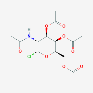 B142186 [(2R,3R,4R,5R,6R)-5-acetamido-3,4-diacetyloxy-6-chlorooxan-2-yl]methyl acetate CAS No. 41355-44-6