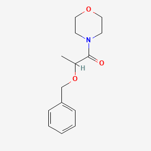 molecular formula C14H19NO3 B14218618 2-(Benzyloxy)-1-(morpholin-4-yl)propan-1-one CAS No. 827308-05-4