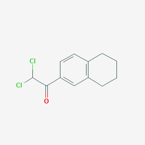 molecular formula C12H12Cl2O B14218620 2,2-Dichloro-1-(5,6,7,8-tetrahydronaphthalen-2-yl)ethan-1-one CAS No. 832096-06-7