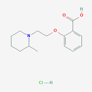 molecular formula C15H22ClNO3 B1421864 2-[2-(2-Methylpiperidin-1-yl)ethoxy]benzoic acid hydrochloride CAS No. 1258650-07-5