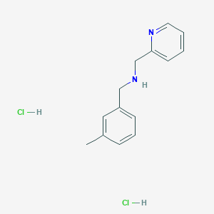 [(3-Methylphenyl)methyl](pyridin-2-ylmethyl)amine dihydrochloride