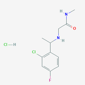 2-{[1-(2-chloro-4-fluorophenyl)ethyl]amino}-N-methylacetamide hydrochloride