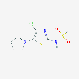 Methanesulfonamide, N-[4-chloro-5-(1-pyrrolidinyl)-2-thiazolyl]-