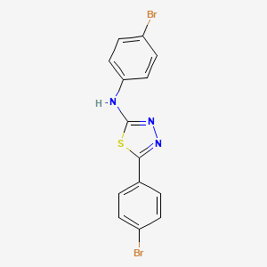 N,5-bis(4-bromophenyl)-1,3,4-thiadiazol-2-amine