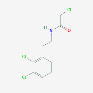 molecular formula C10H10Cl3NO B1421880 2-氯-N-[2-(2,3-二氯苯基)乙基]乙酰胺 CAS No. 34162-21-5