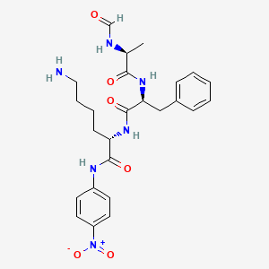 molecular formula C25H32N6O6 B14218816 N-Formyl-L-alanyl-L-phenylalanyl-N-(4-nitrophenyl)-L-lysinamide CAS No. 735256-05-0