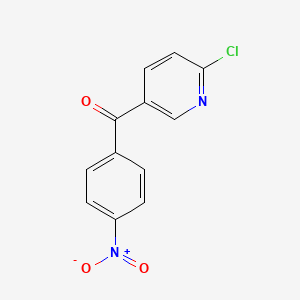 molecular formula C12H7ClN2O3 B1421888 2-Chloro-5-(4-nitrobenzoyl)pyridine CAS No. 1187169-29-4