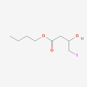 Butyl 3-hydroxy-4-iodobutanoate