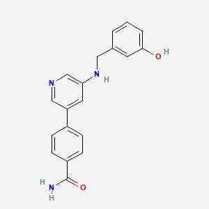 Benzamide, 4-[5-[[(3-hydroxyphenyl)methyl]amino]-3-pyridinyl]-