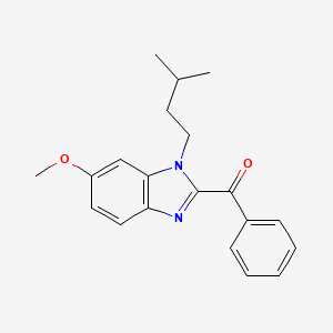 Methanone, [6-methoxy-1-(3-methylbutyl)-1H-benzimidazol-2-yl]phenyl-