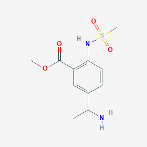 Methyl 5-(1-aminoethyl)-2-[(methanesulfonyl)amino]benzoate