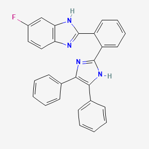 1H-Benzimidazole, 2-[2-(4,5-diphenyl-1H-imidazol-2-yl)phenyl]-5-fluoro-