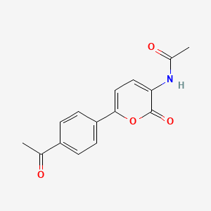 N-[6-(4-Acetylphenyl)-2-oxo-2H-pyran-3-yl]acetamide