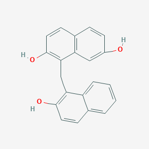 1-[(2-Hydroxynaphthalen-1-yl)methyl]naphthalene-2,7-diol