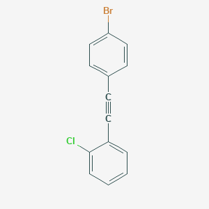 1-[(4-Bromophenyl)ethynyl]-2-chlorobenzene