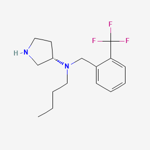 (3S)-N-Butyl-N-{[2-(trifluoromethyl)phenyl]methyl}pyrrolidin-3-amine