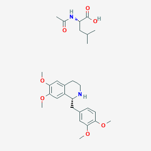 molecular formula C28H40N2O7 B1421906 R-Tetrahydropapaverine N-acetyl-L-leucinate CAS No. 141109-12-8