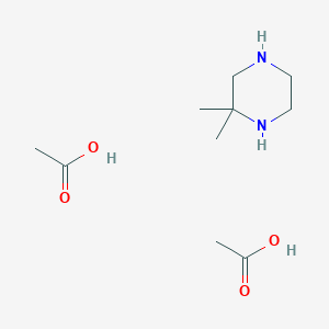 Acetic acid;2,2-dimethylpiperazine