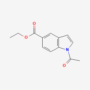 1H-Indole-5-carboxylic acid, 1-acetyl-, ethyl ester