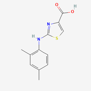 molecular formula C12H12N2O2S B1421910 2-[(2,4-Dimethylphenyl)amino]-1,3-thiazole-4-carboxylic acid CAS No. 1176779-79-5