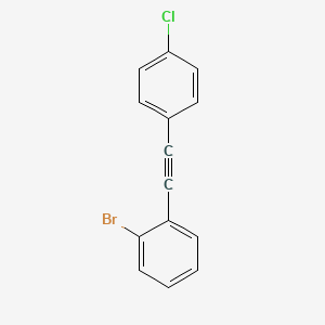 1-Bromo-2-[(4-chlorophenyl)ethynyl]benzene