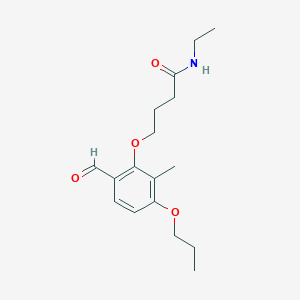 Butanamide, N-ethyl-4-(6-formyl-2-methyl-3-propoxyphenoxy)-