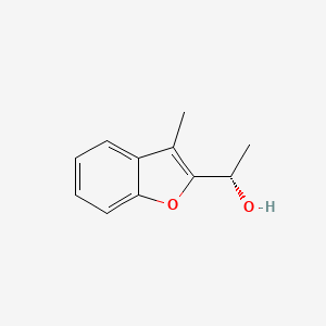 molecular formula C11H12O2 B1421912 (1S)-1-(3-methyl-1-benzofuran-2-yl)ethan-1-ol CAS No. 1344924-76-0