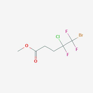 molecular formula C6H7BrClF3O2 B1421915 5-溴-4-氯-4,5,5-三氟戊酸甲酯 CAS No. 1257535-18-4