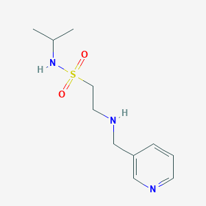 molecular formula C11H19N3O2S B1421918 N-isopropyl-2-[(pyridin-3-ylmethyl)amino]ethanesulfonamide CAS No. 1255147-22-8