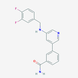 Benzamide, 3-[5-[[(3,4-difluorophenyl)methyl]amino]-3-pyridinyl]-