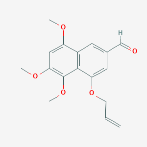 2-Naphthalenecarboxaldehyde, 5,6,8-trimethoxy-4-(2-propenyloxy)-