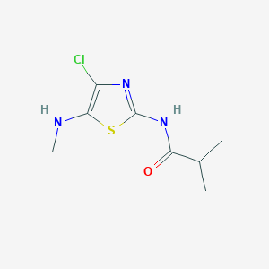 N-[4-Chloro-5-(methylamino)-1,3-thiazol-2-yl]-2-methylpropanamide