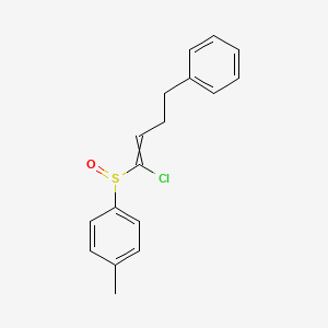 1-(1-Chloro-4-phenylbut-1-ene-1-sulfinyl)-4-methylbenzene