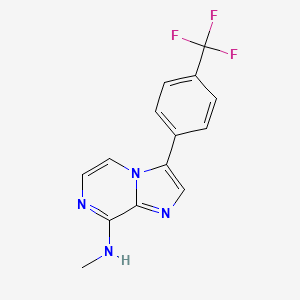 N-Methyl-3-(4-(trifluoromethyl)phenyl)imidazo[1,2-a]pyrazin-8-amine