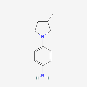 molecular formula C11H16N2 B1421935 4-(3-Methylpyrrolidin-1-yl)aniline CAS No. 1249602-03-6
