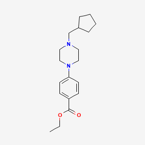 Ethyl 4-[4-(cyclopentylmethyl)piperazin-1-yl]benzoate