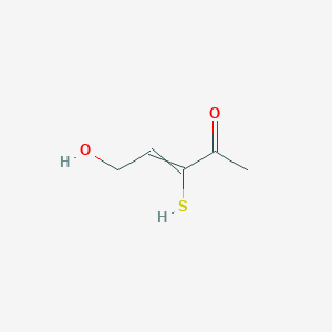 5-Hydroxy-3-sulfanylpent-3-en-2-one