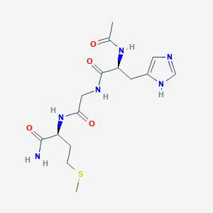 N-Acetyl-L-histidylglycyl-L-methioninamide