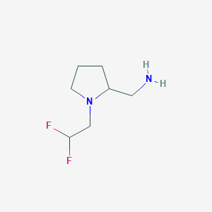 molecular formula C7H14F2N2 B1421943 [1-(2,2-Difluoroethyl)pyrrolidin-2-yl]methanamine CAS No. 1179299-77-4