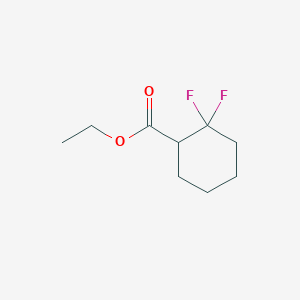 molecular formula C9H14F2O2 B1421953 Ethyl 2,2-Difluorocyclohexanecarboxylate CAS No. 186665-89-4